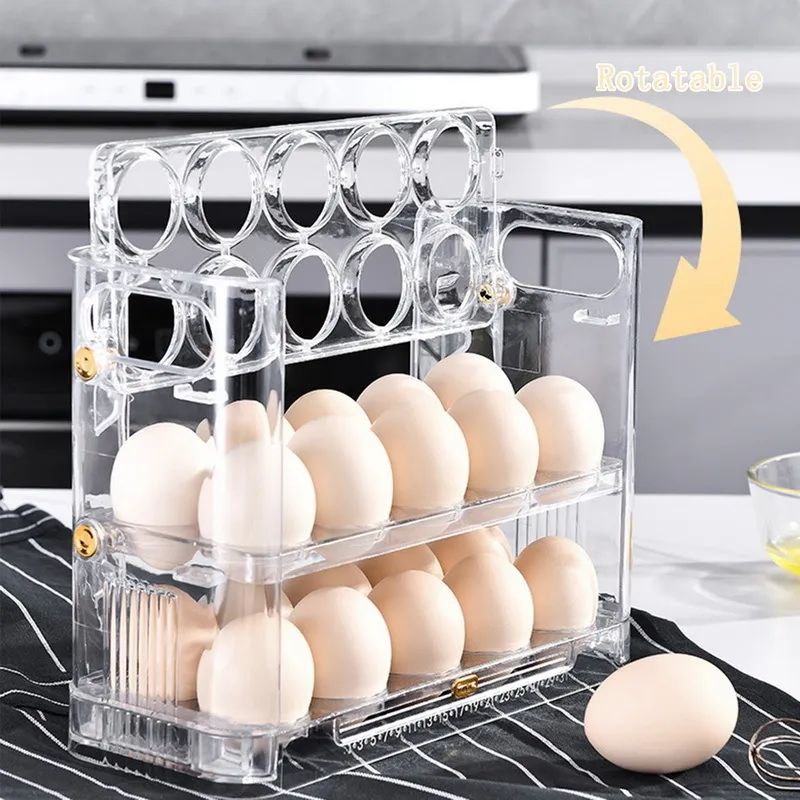 ORGANIZADOR DE HUEVOS MULTINIVEL DE 30 PUESTOS Egg Max®