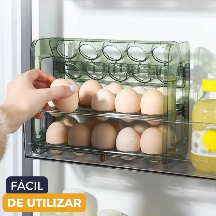 ORGANIZADOR DE HUEVOS MULTINIVEL DE 30 PUESTOS Egg Max®