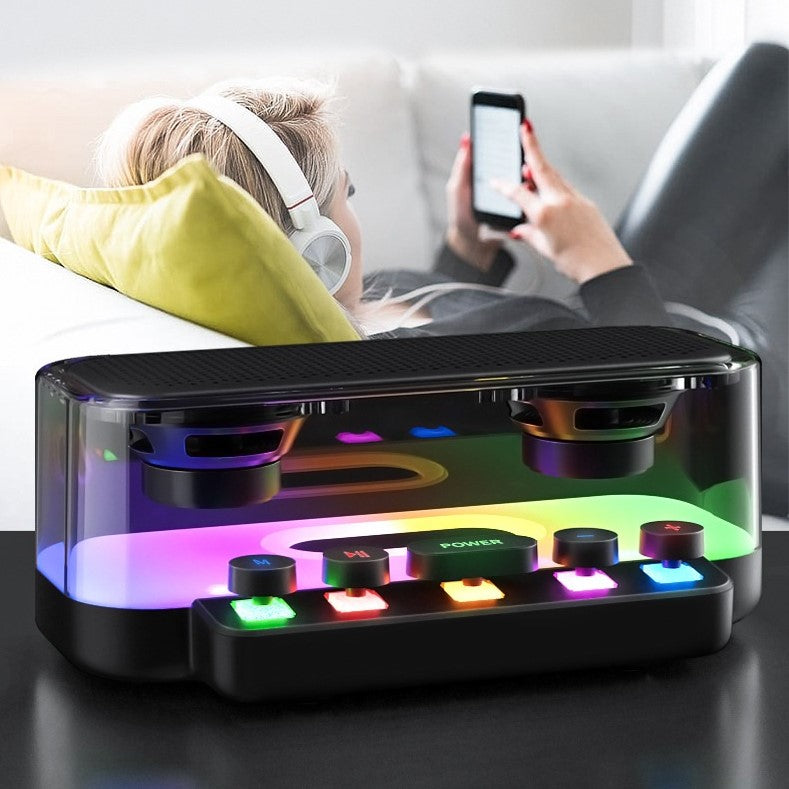🔊 SPEAKER LED BLUETOOTH TRANSPARENTE 🤖 Cyber-punk®