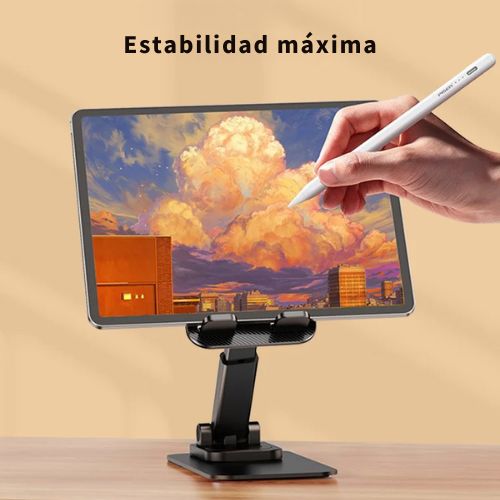 Soporte metálico anti deslizante para celular y tablet 360°