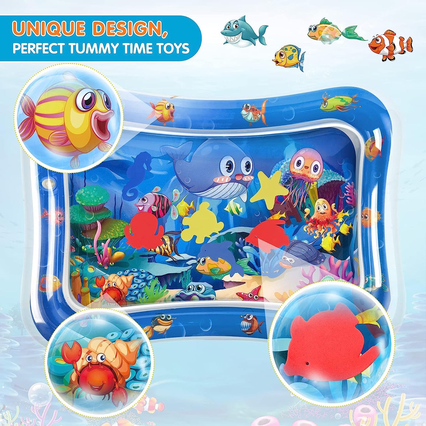 👶 Colchoneta acuática inflable para estimulación y fortalecimiento Aquababy®