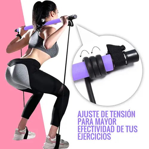 KIT BARRA + BANDAS PARA EJERCICIOS DE PILATES