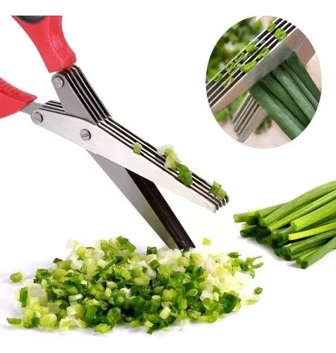 Tijera 5 hojas para Verduras