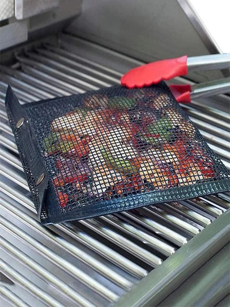 Bolsa de malla antiadherente para asados a la parrila