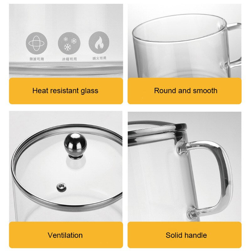 OLLA VIDRIO RESISTENTE A ALTAS TEMPERATURAS 🍲 PREMIUM