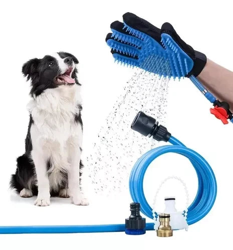 CEPILLO REGADERA MANGUERA PARA MASCOTAS