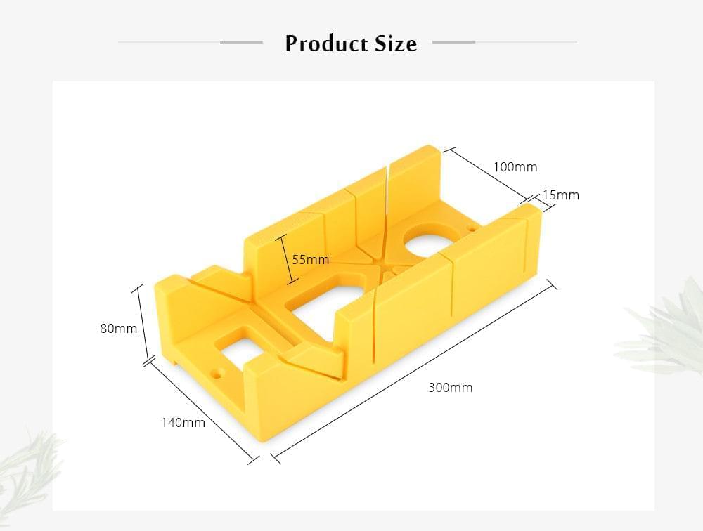 CAJA INGLETE MANUAL 12" EN ABS + CERRUCH0 📐
