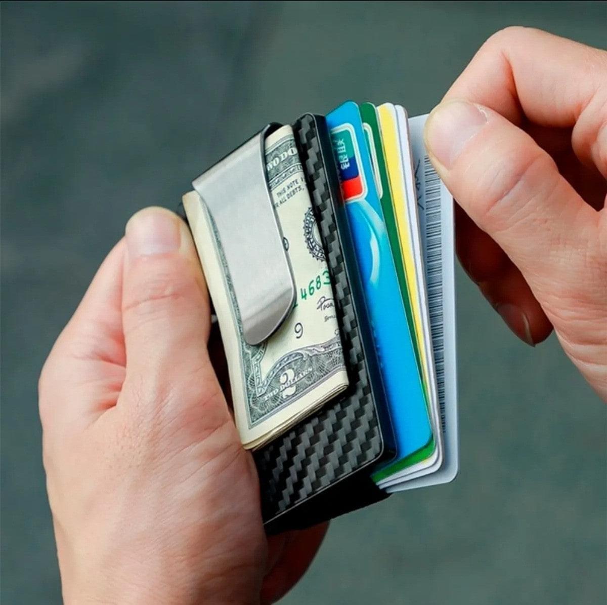 BILLETERA TARJETERO EN FIBRA DE CARBONO ⬛💶