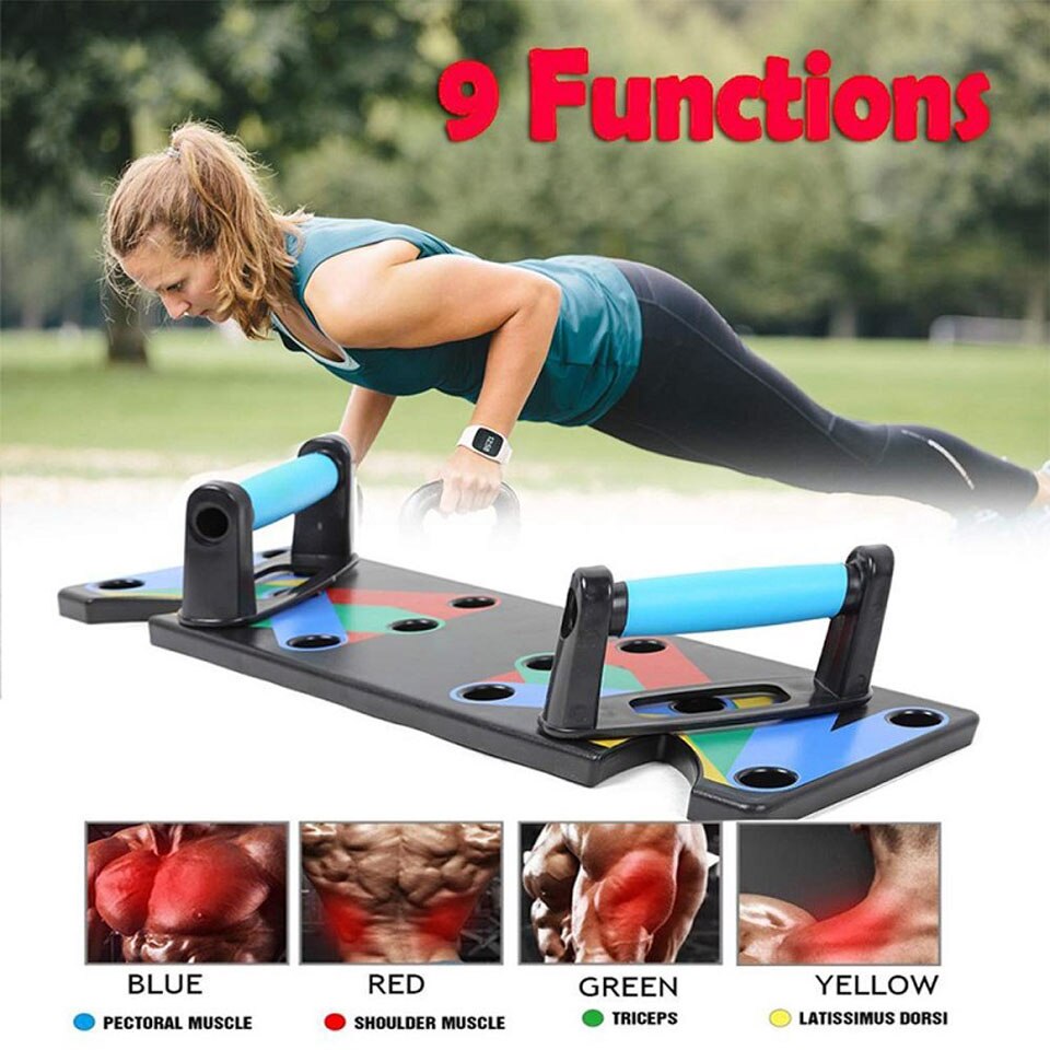 TABLA FLEXIONES PUSH UP BRAZOS de ACERO