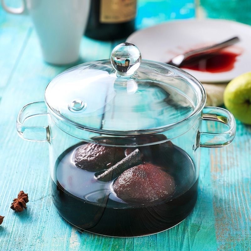OLLA DE VIDRIO RESISTENTE A ALTAS TEMPERATURAS 🍲 PREMIUM