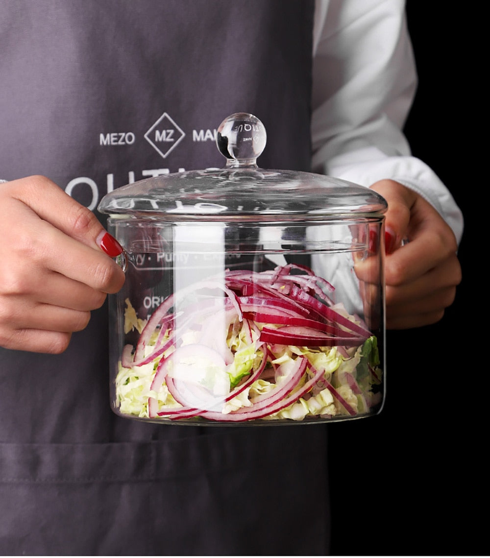 OLLA DE VIDRIO RESISTENTE A ALTAS TEMPERATURAS 🍲 PREMIUM