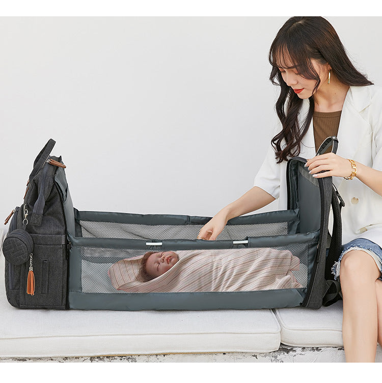 PAÑALERA MULTIFUNCIONAL CON CUNA PARA BEBÉ