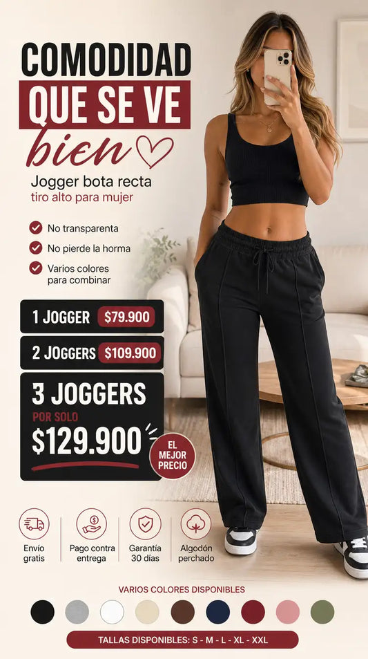 Jogger bota recta
