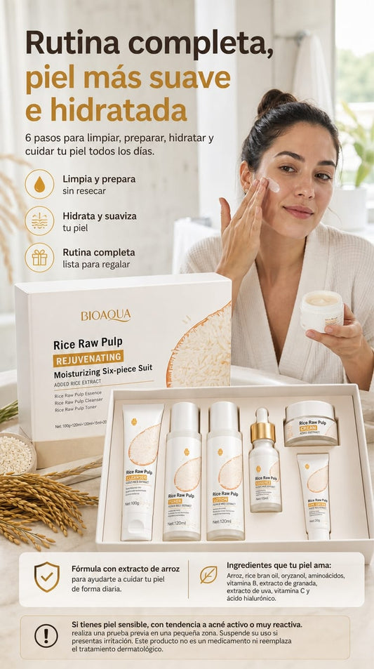 Set Bioaqua extracto de arroz