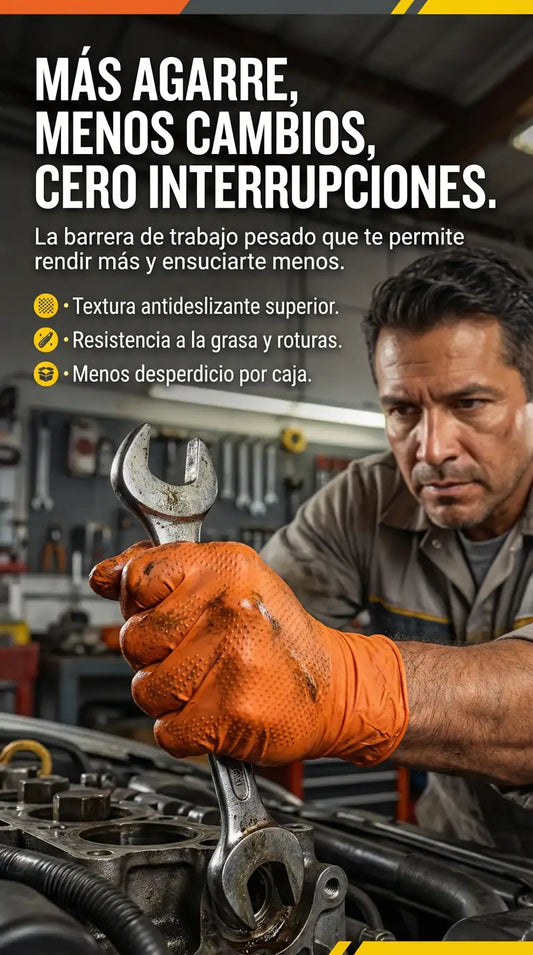 Guantes de nitrilo para trabajo pesado