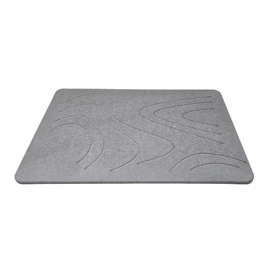 Tapete de piedra de diatomeas orgánico ultra absorbente