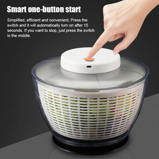 ESCURRIDOR GIRATORIO RECARGABLE PARA FRUTAS Y VERDURAS
