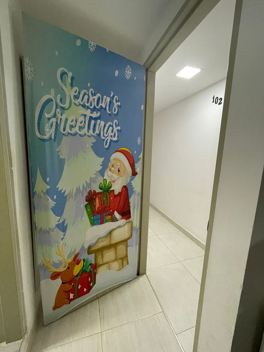 Forros para puerta de navidad expandible