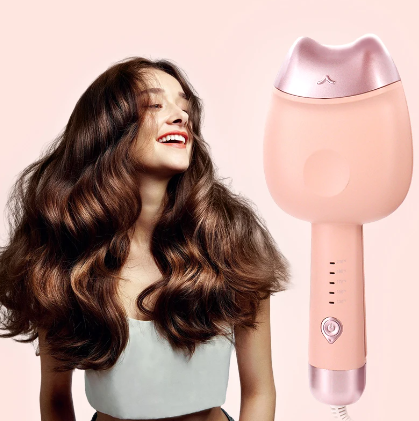 Rizador de cabello con diseño de gato