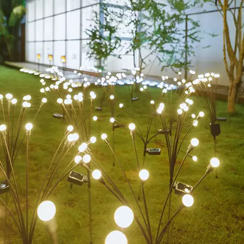 Luces De Hadas LED con Panel Solar para Jardines y decoración navideña