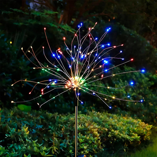 Luces led fuegos artificiales multicolor