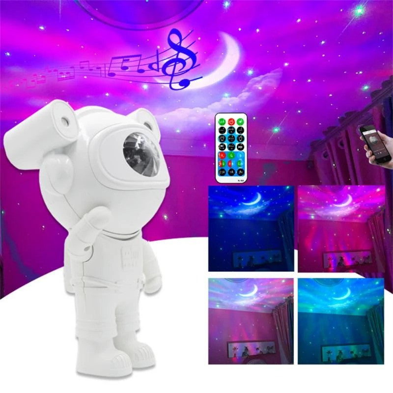 AB AttaBoy Luz nocturna de cielo estrellado, proyector LED, astronauta,  para decorar habitaciones, luz de noche, regalo para niños, adultos, fiesta  en casa : : Iluminación