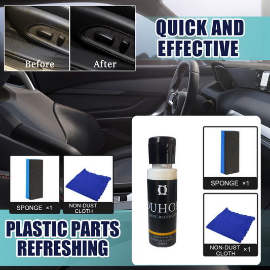 KIT RESTAURADOR DE PARTES NEGRAS ESPECIAL PARA CARROS Y MOTOS
