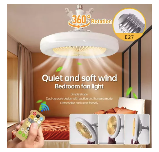 Lámpara con ventilador