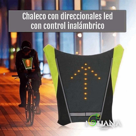 Chaleco con direccionales led inalámbrico