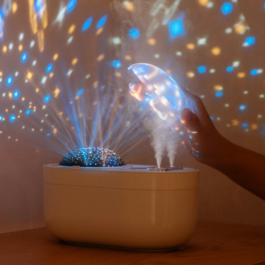 HUMIDIFICADOR, DIFUSOR DE AROMA Y PROYECTOR DE ESTRELLAS ✨
