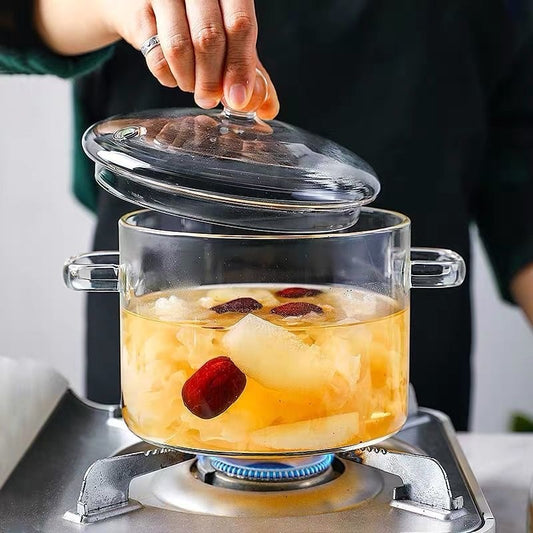 OLLA DE VIDRIO RESISTENTE A ALTAS TEMPERATURAS 🍲 PREMIUM