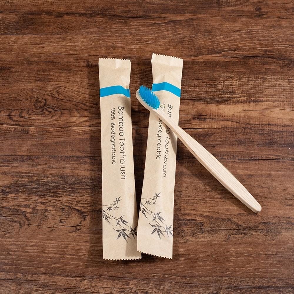 Cepillo de dientes de bambú ecológico biodegradable